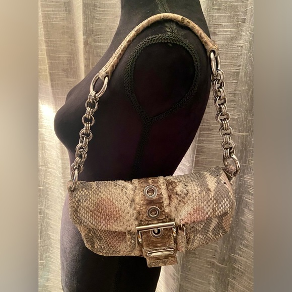 Prada Handbags - SALE***Authentic PRADA Python Catena Buckle Bag🌸